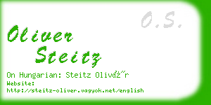 oliver steitz business card